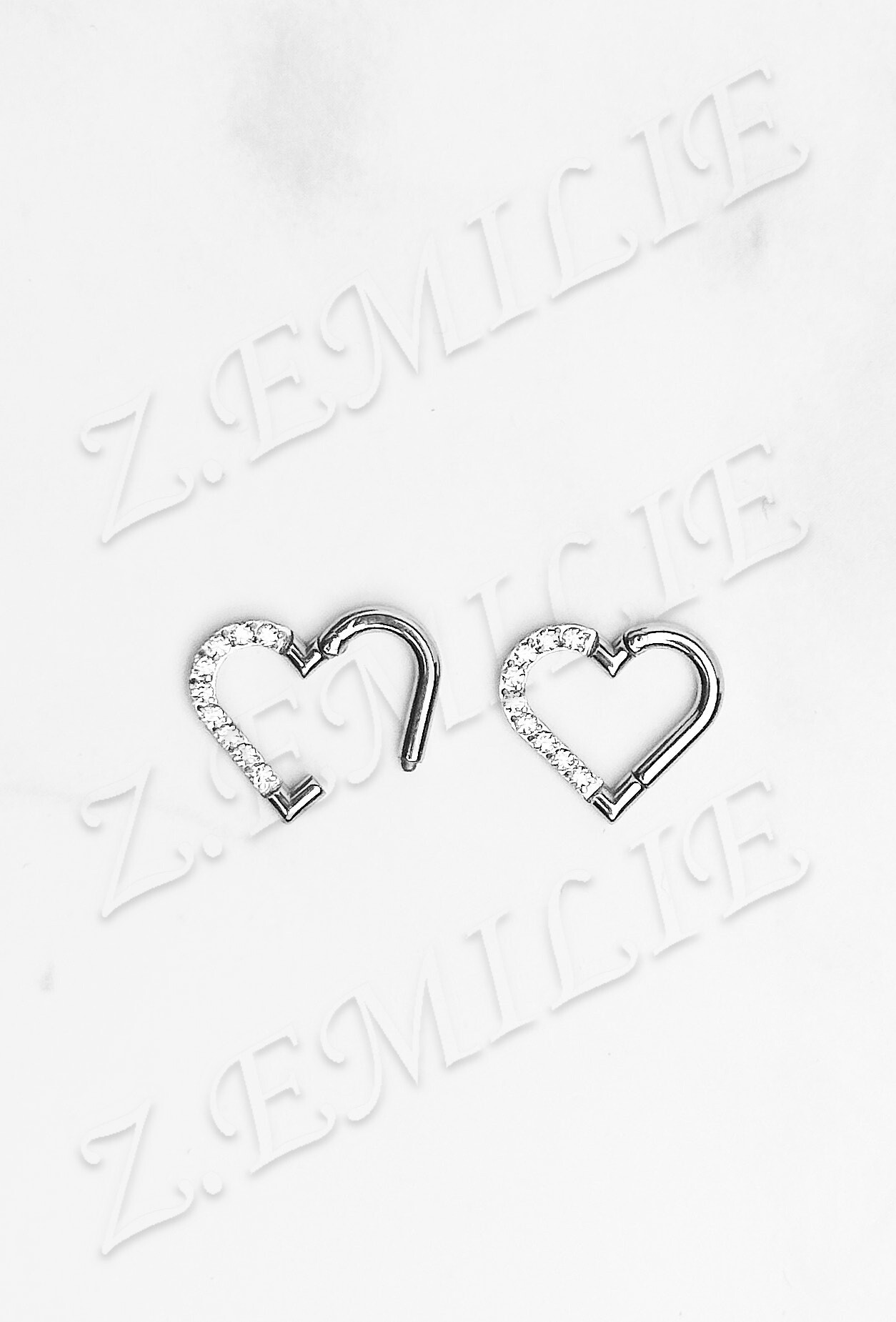 Grossista Z. Emilie - Piercing universale con cerniera in zirconio 1,2x10mm