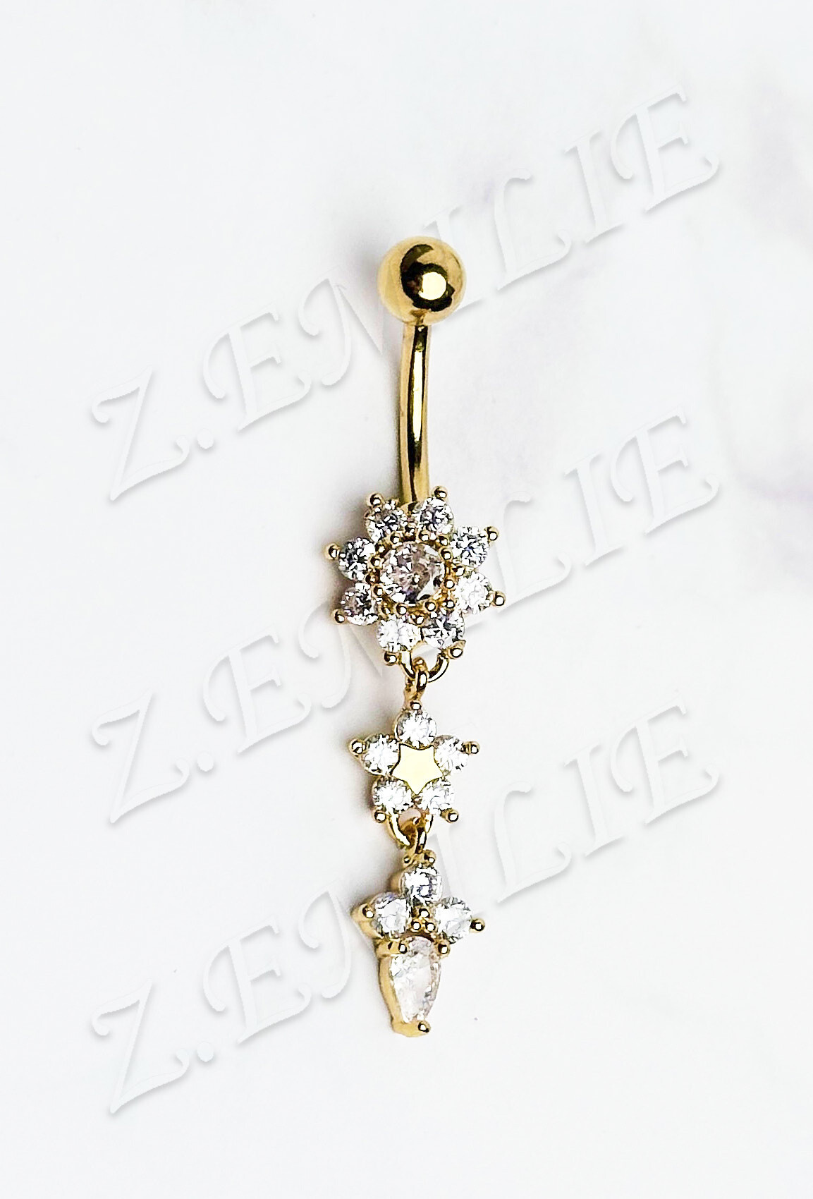 Wholesaler Z. Emilie - Butterfly navel piercing