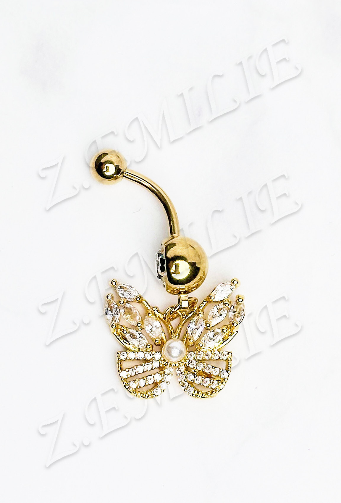 Wholesaler Z. Emilie - Butterfly navel piercing