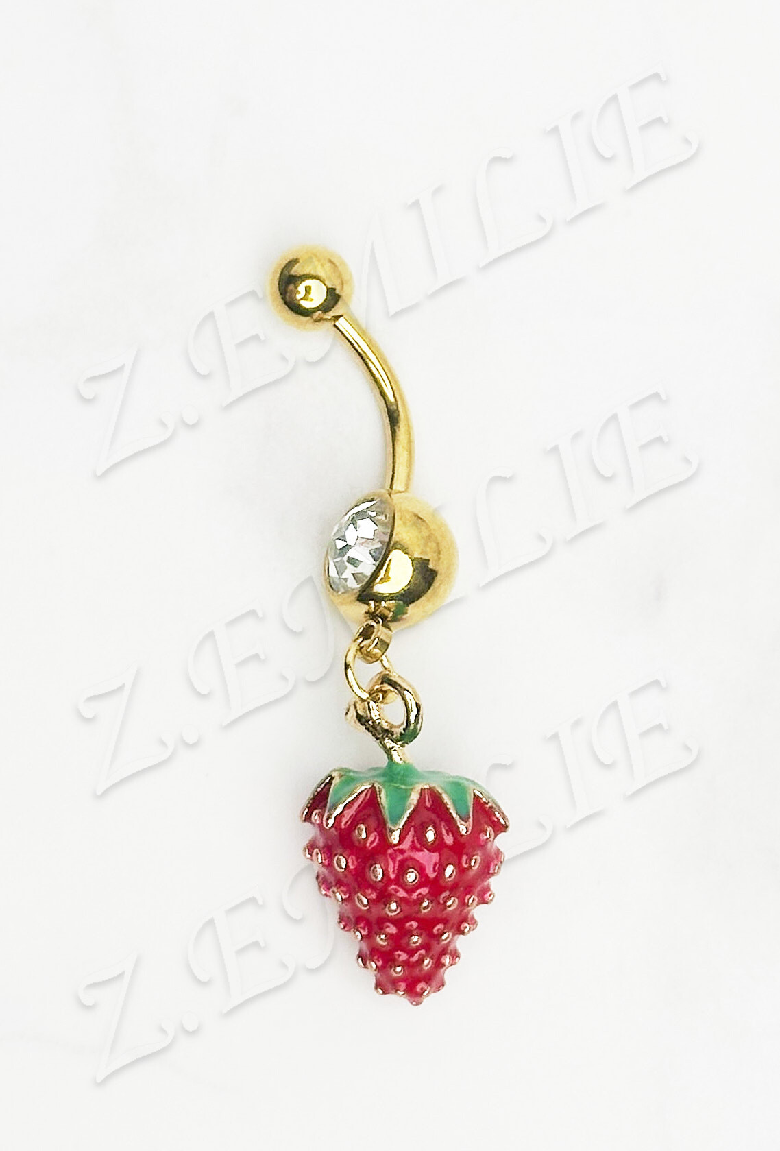 Grossiste Z. Emilie - Piercing nombril fraise