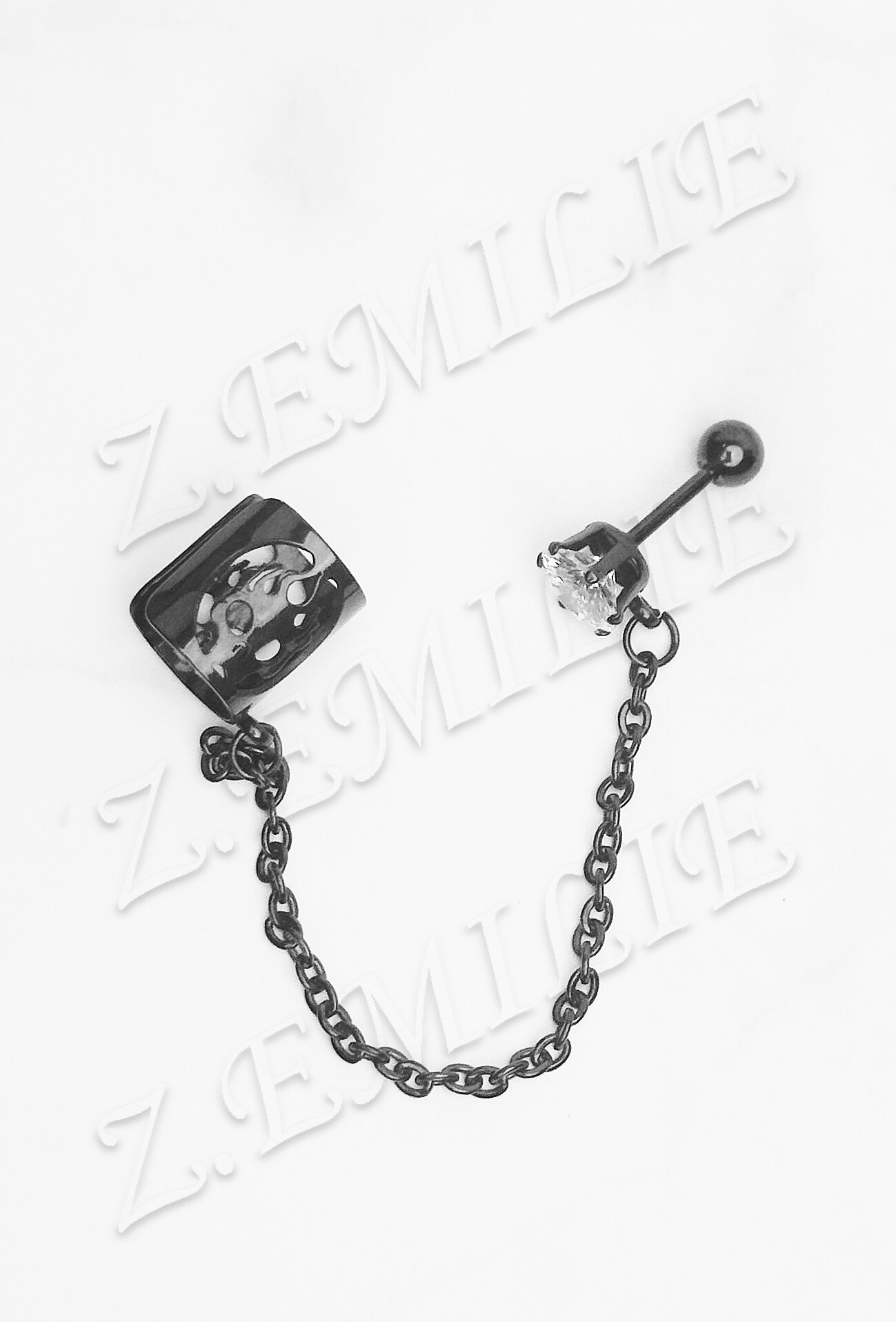 Grossiste Z. Emilie - Piercing tragus zirconium
