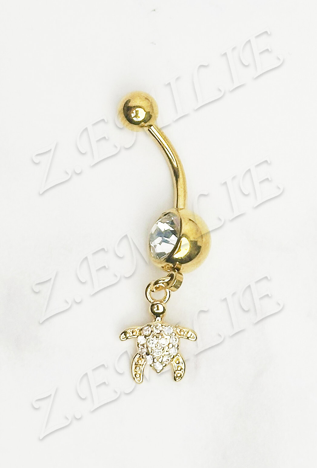 Grossiste Z. Emilie - Piercing nombril tortue de mer