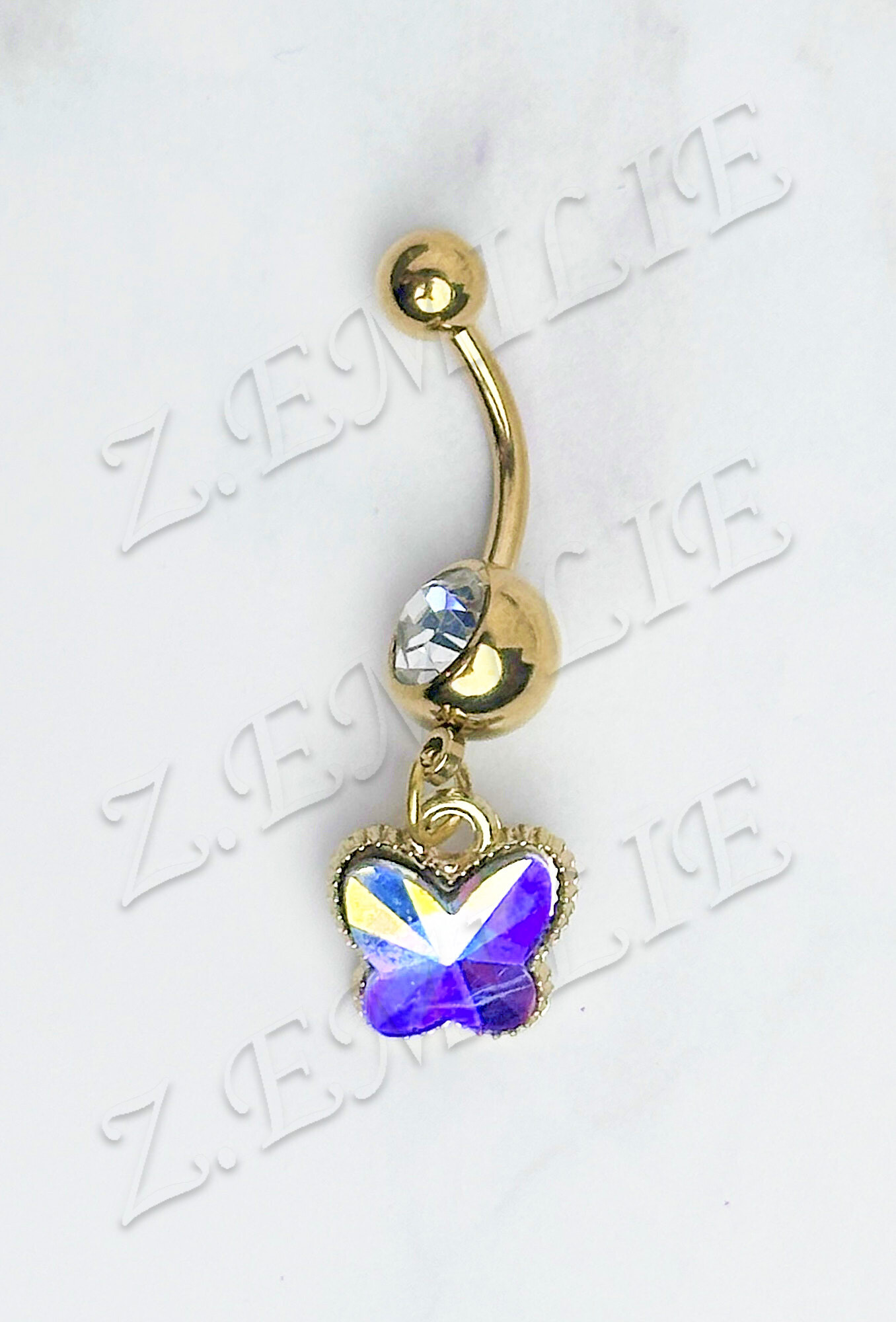 Wholesaler Z. Emilie - Butterfly navel piercing