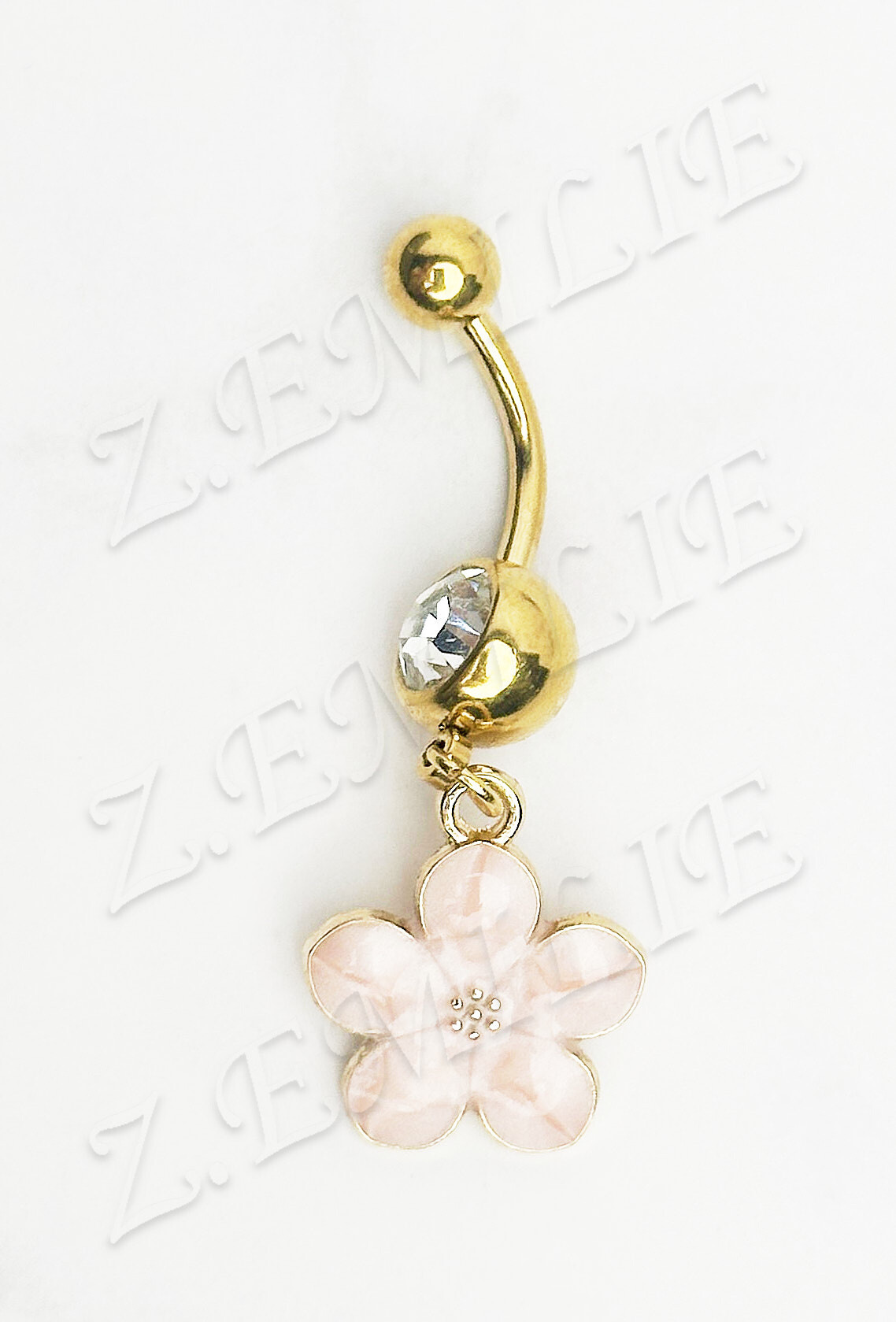 Grossiste Z. Emilie - Piercing nombril fleur de cerisier