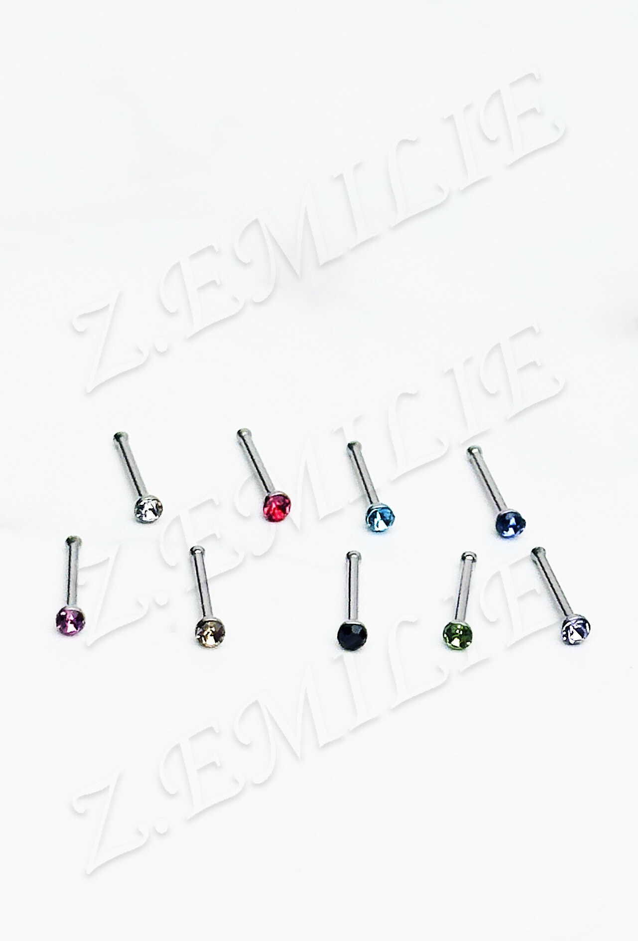 Großhändler Z. Emilie - Nasenpiercing mit 1,8 mm Strassstein