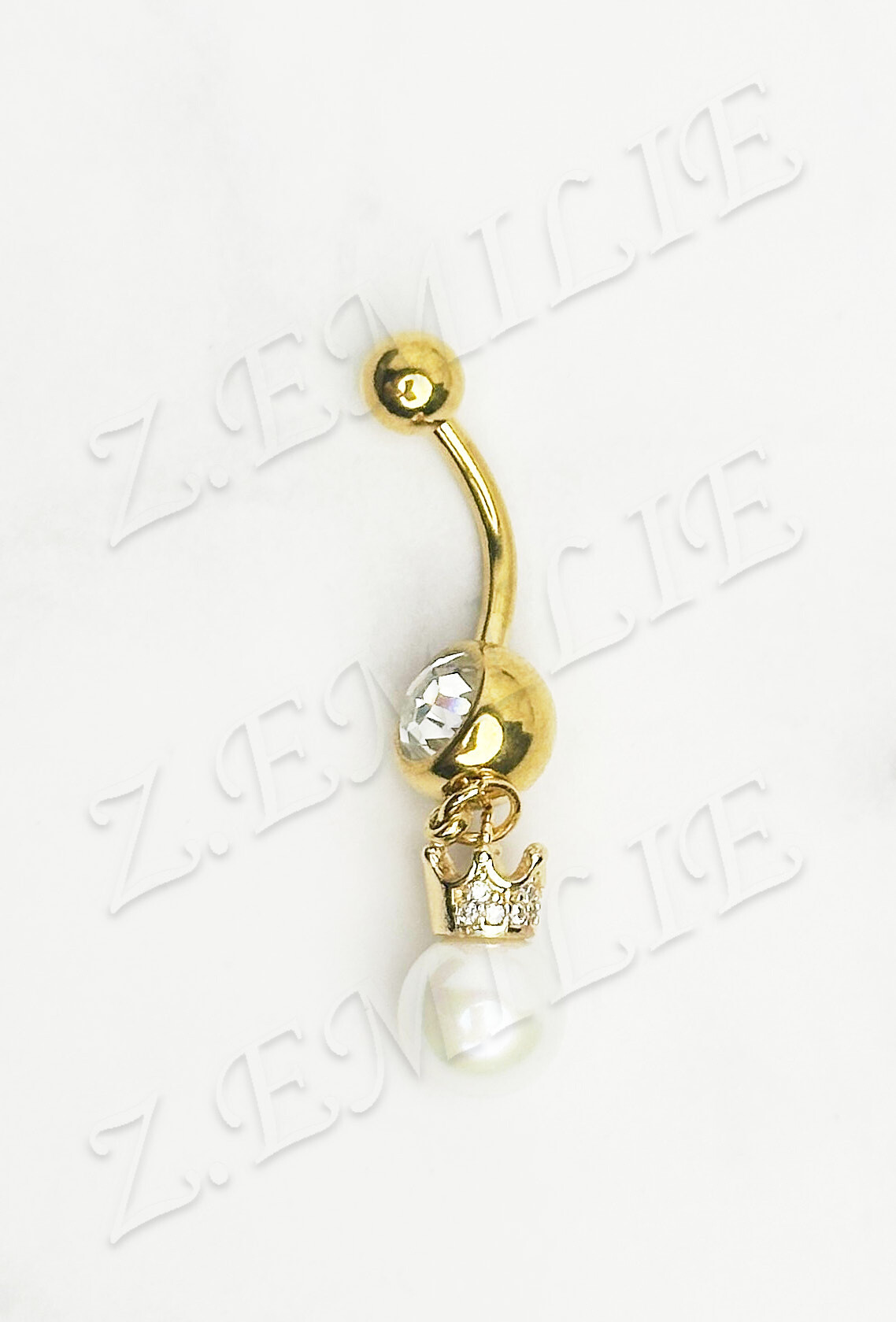 Grossiste Z. Emilie - Piercing nombril perle