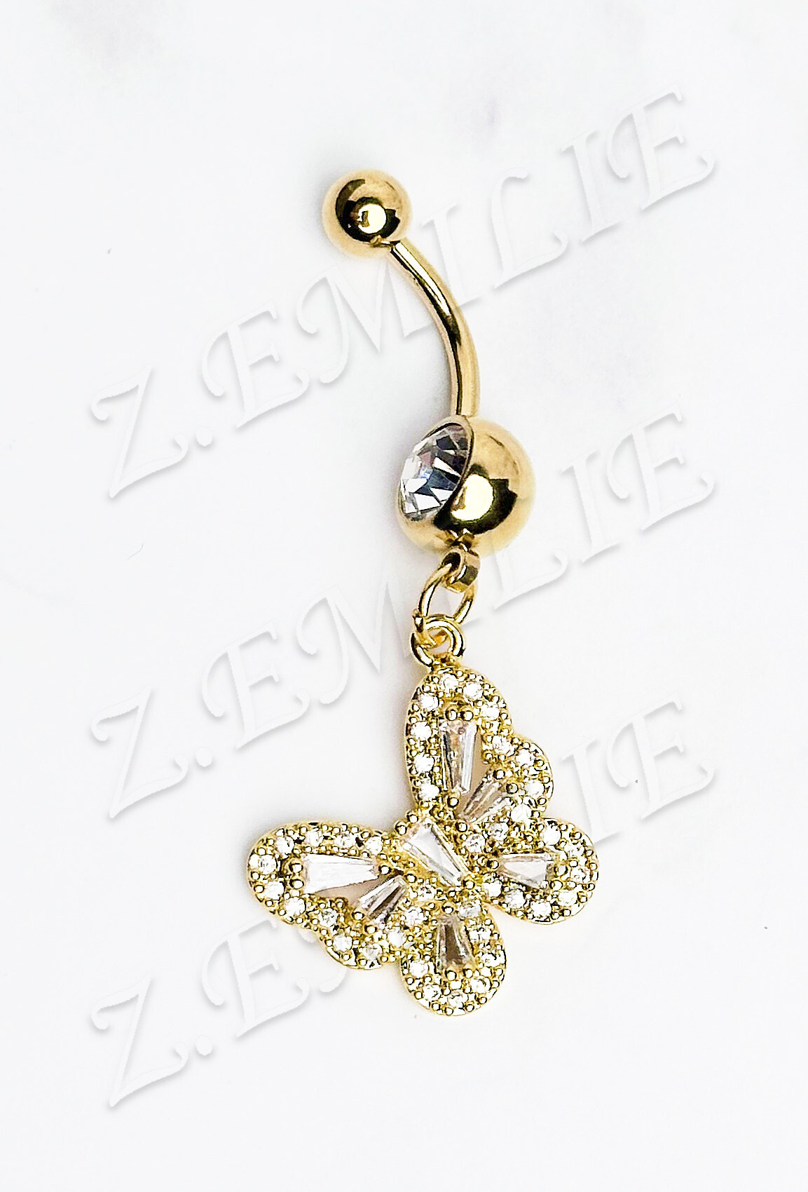 Wholesaler Z. Emilie - Butterfly navel piercing