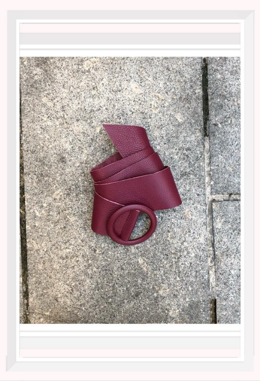 Wholesaler Z & Z - Grained leather belt