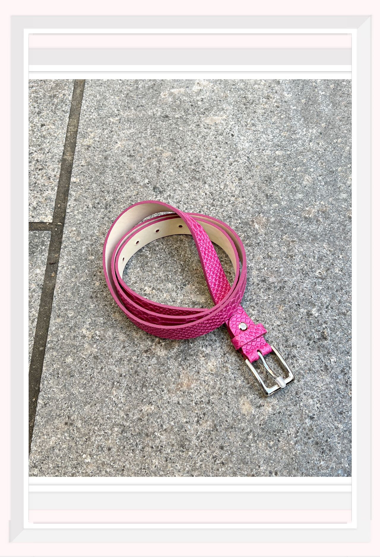Wholesaler Z & Z - Python print leather belt