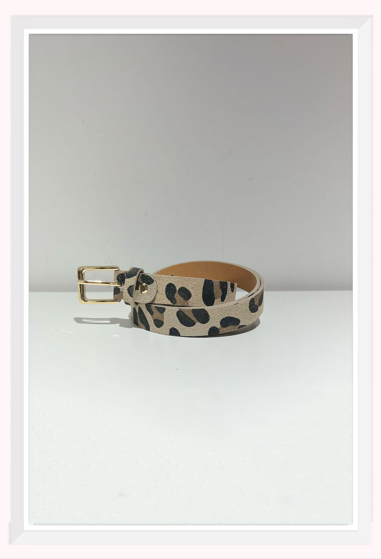 Wholesaler Z & Z - Leopard pattern leather belt