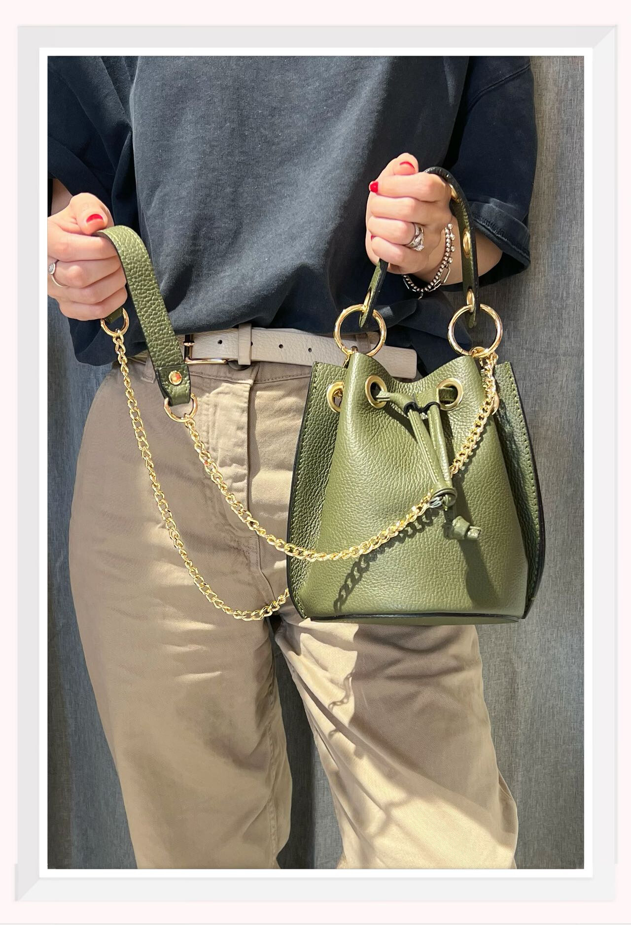 Wholesaler Z & Z - Small format grained leather purse bag