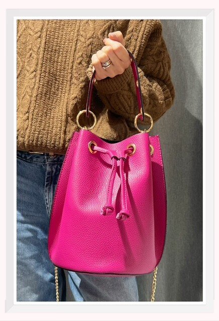 Grossiste Z & Z - Sac bourse en cuir grainé grand format