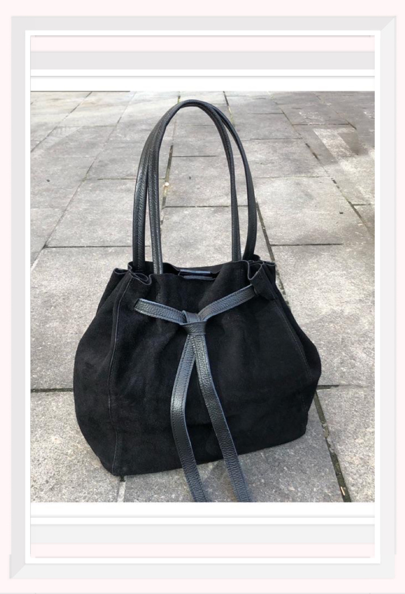 Wholesaler Z & Z - Suede tote bag, simple model without lining