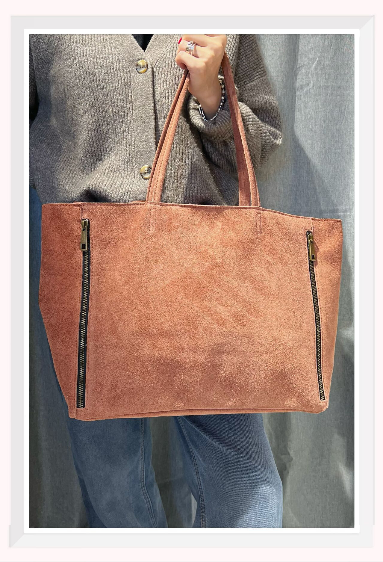 Grossiste Z & Z - Sac cabas en daim
