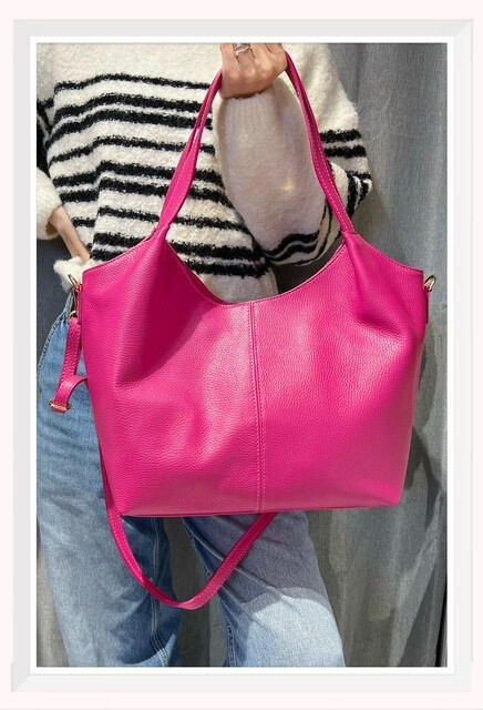 Wholesaler Z & Z - Grained leather shopping bag