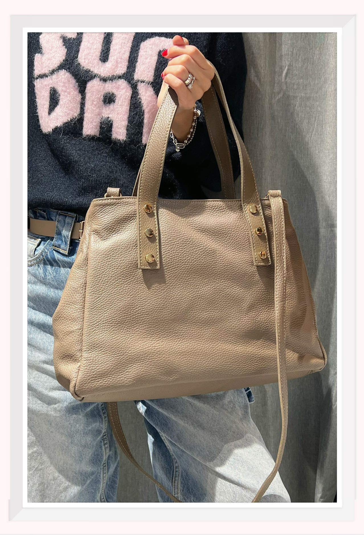 Grossiste Z & Z - Sac cabas en cuir grainé