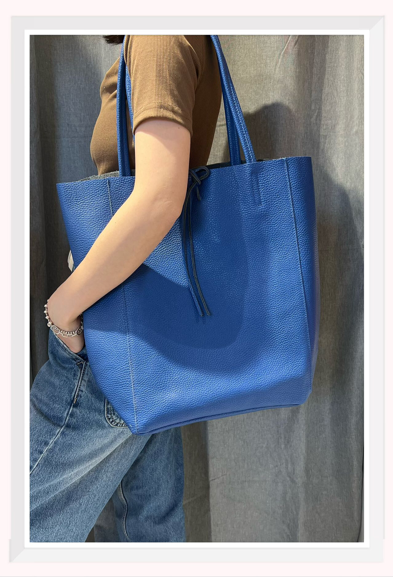 Grossista Z & Z - Borsa tote in pelle granulata