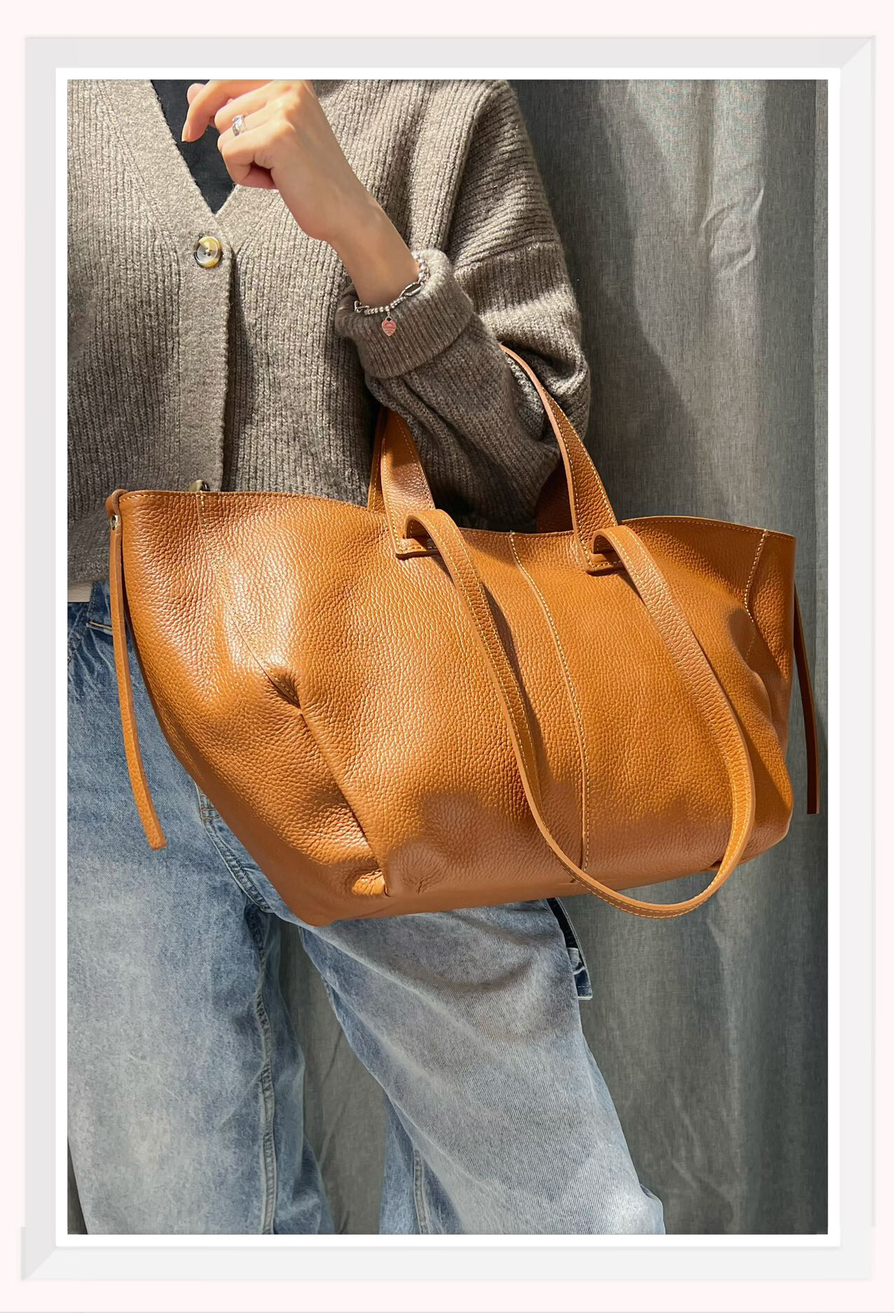 Wholesaler Z & Z - Grained leather shoulder bag
