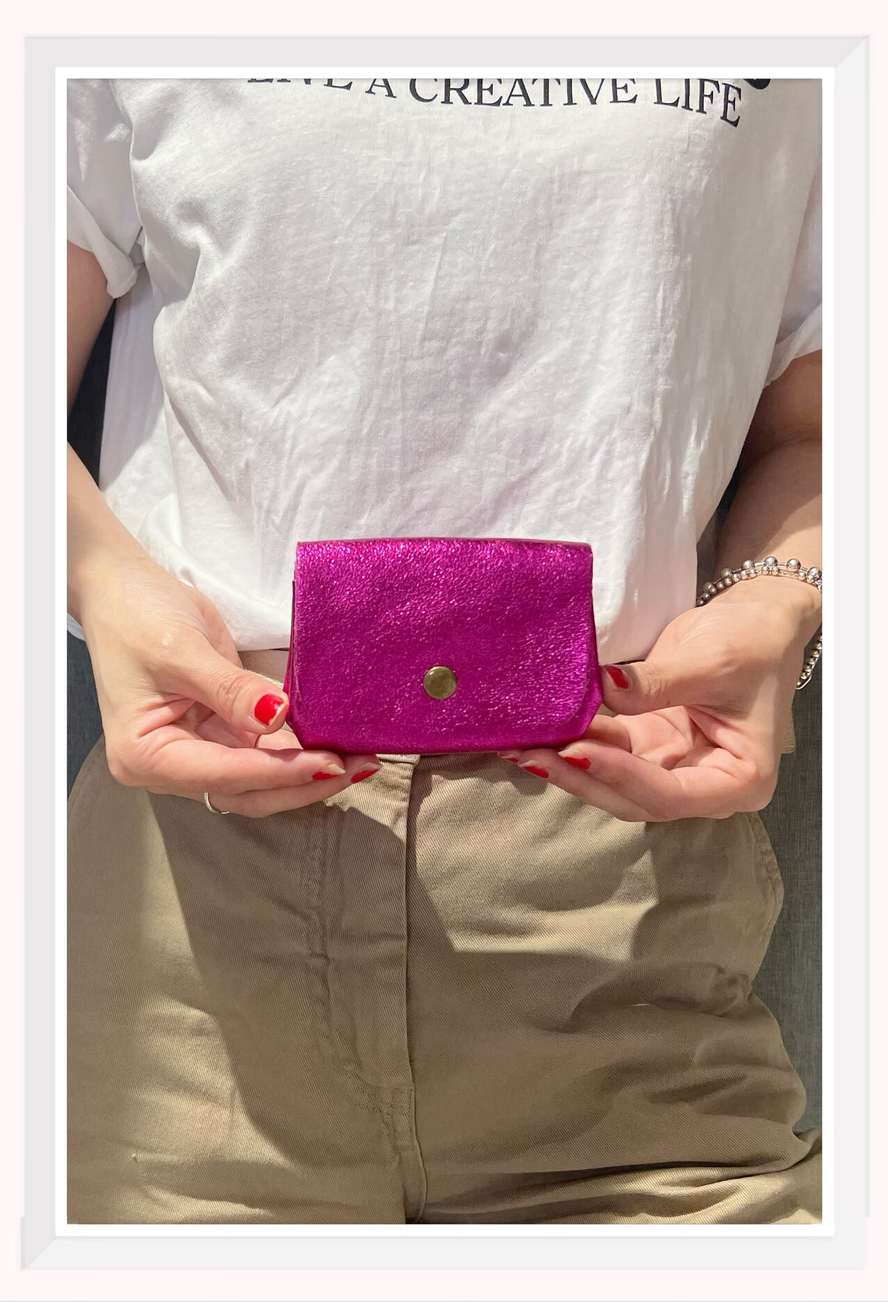 Wholesaler Z & Z - Iridescent leather wallet