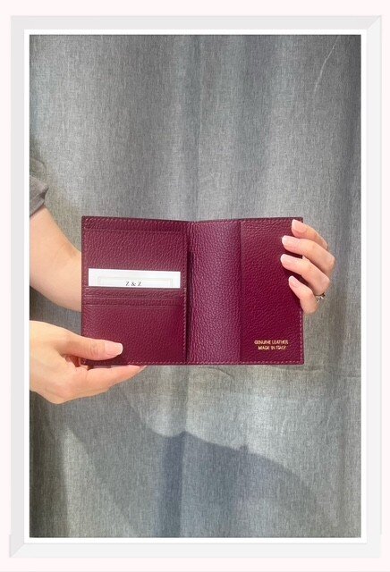Großhändler Z & Z - Passport-Hülle aus genarbtem Leder