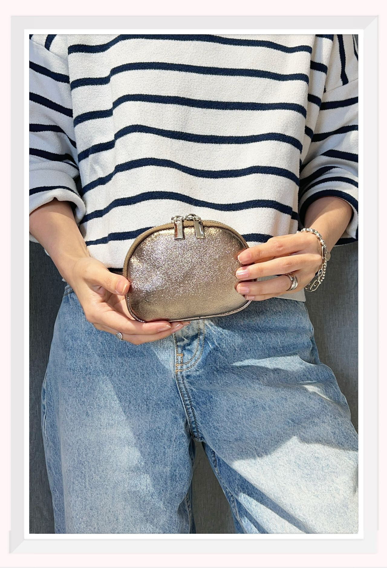 Wholesaler Z & Z - Iridescent leather wallet single pocket