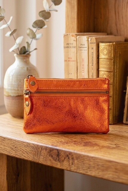 Grossiste Z & Z - Porte monnaie en cuir irisé