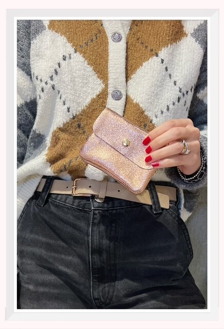 Wholesaler Z & Z - Iridescent leather wallet