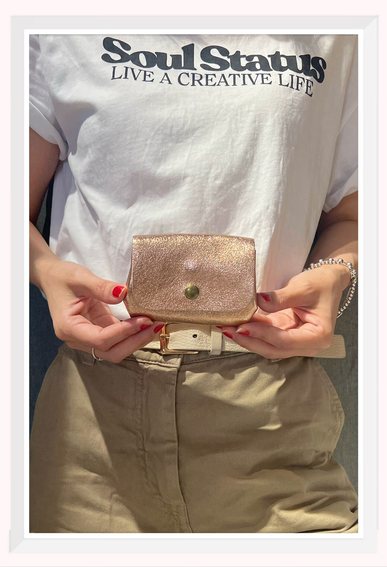 Wholesaler Z & Z - Iridescent leather wallet