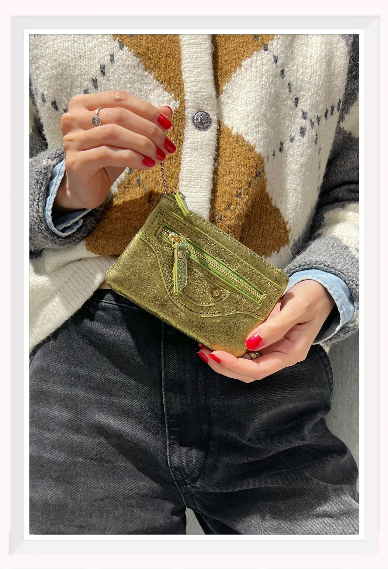 Wholesaler Z & Z - Iridescent leather purse