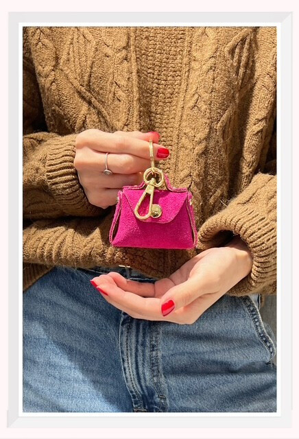 Wholesaler Z & Z - Daim or iridescent leather key holder