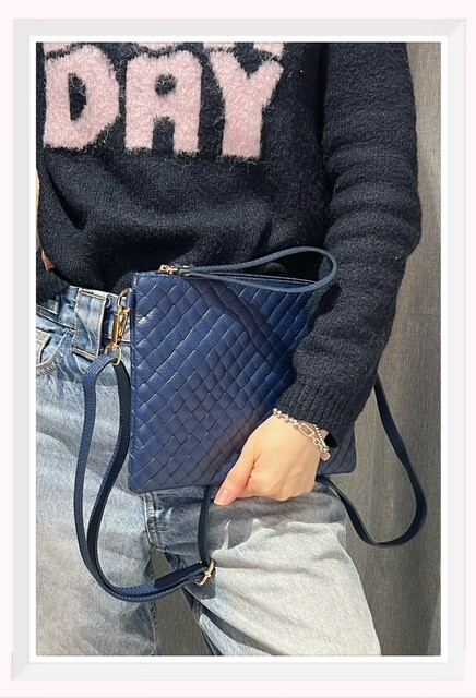 Großhändler Z & Z - Körnige Ledertasche geflochtene Wirkung