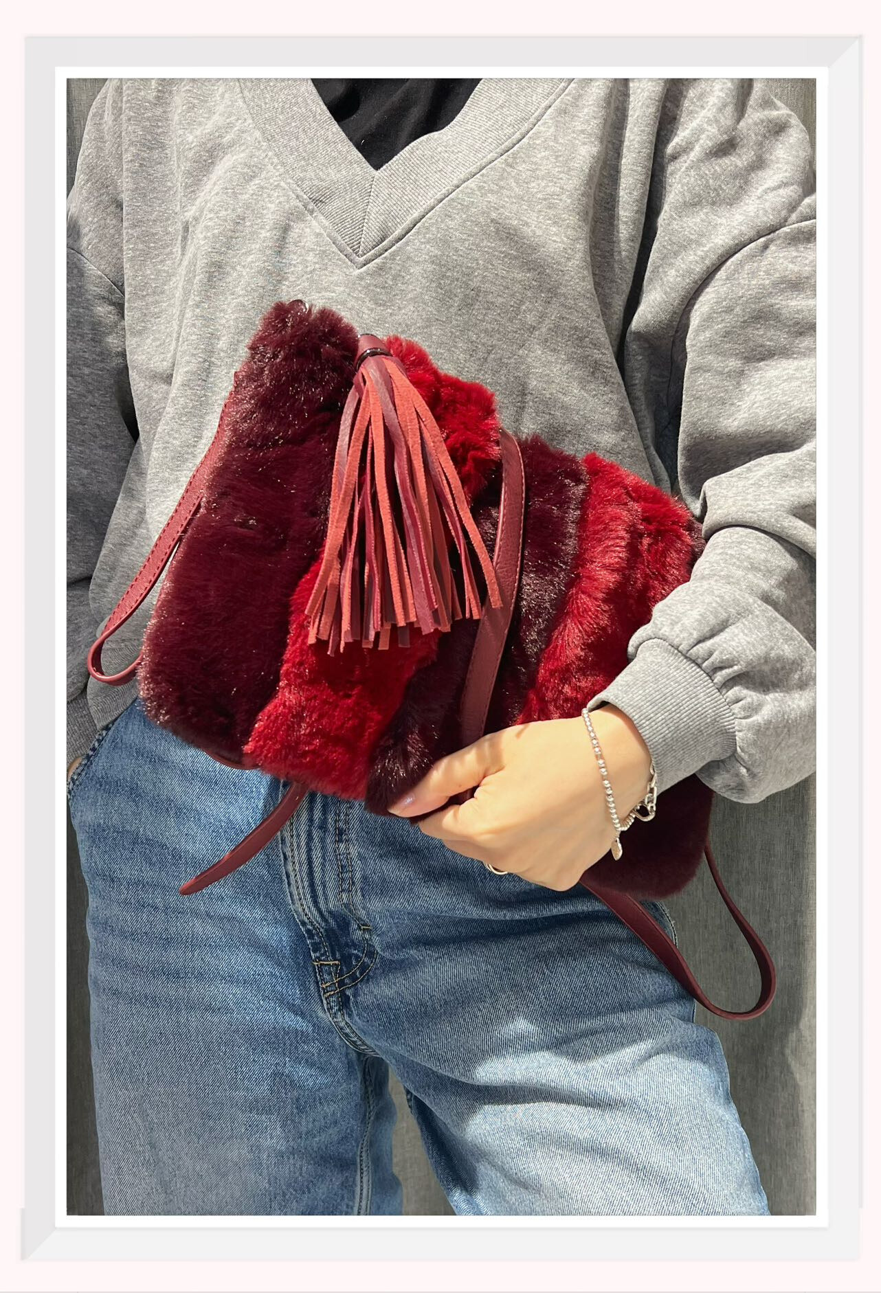 Grossiste Z & Z - Pochette en fausse fourrue