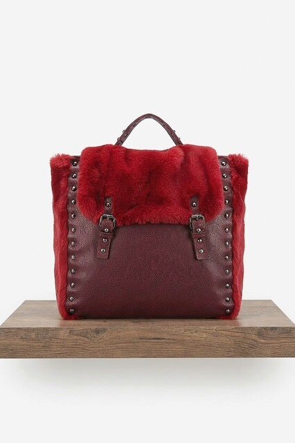 Grossiste Z & Z - Sac à dos en synthétique détail fourrure
