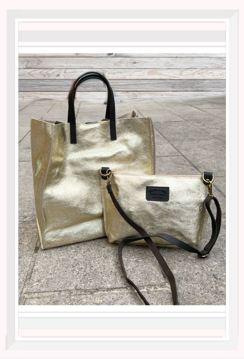 Wholesaler Z & Z - Iridescent leather handbag