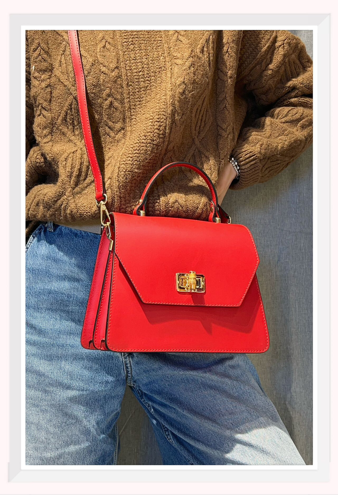 Wholesaler Z & Z - Smooth leather handbag