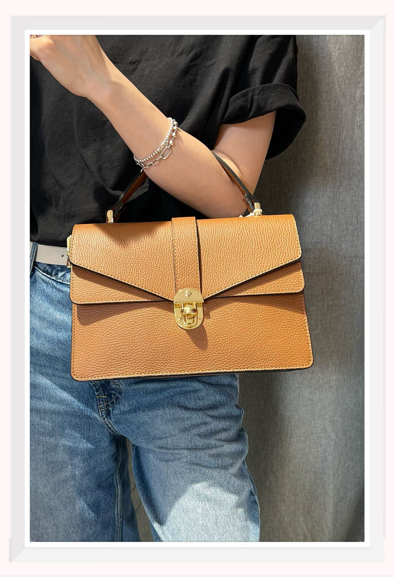 Wholesaler Z & Z - Grained leather handbag