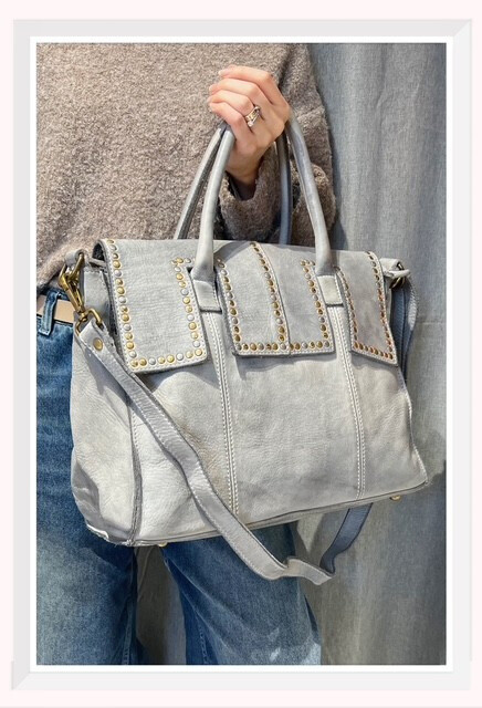 Wholesaler Z & Z - Faded leather handbag