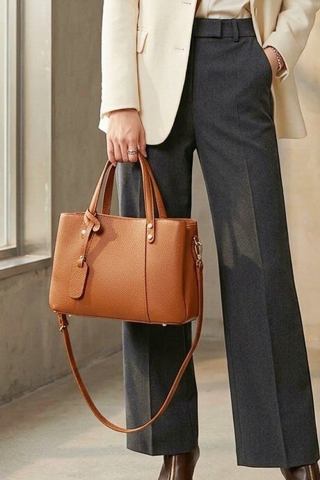 Grossiste Z & Z - Sac à main en cuir grainé