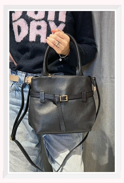 Wholesaler Z & Z - Medium -sized grained leather handbag