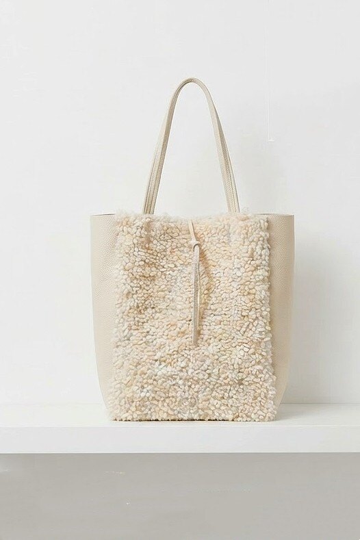 Grossista Z & Z - Borsa tote in pelliccia sintetica e pelle