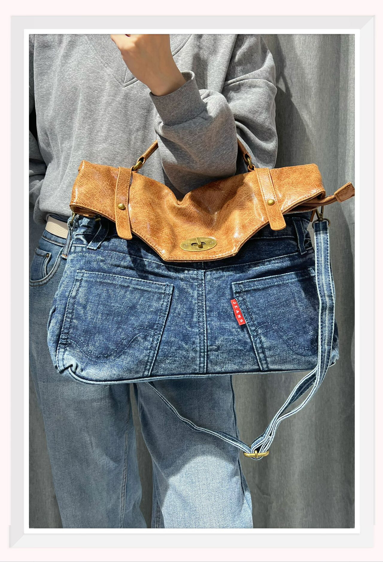 Wholesaler Z & Z - Denim and synthetic handbag