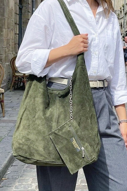 Großhändler Z & Z - Wildlederhandtasche