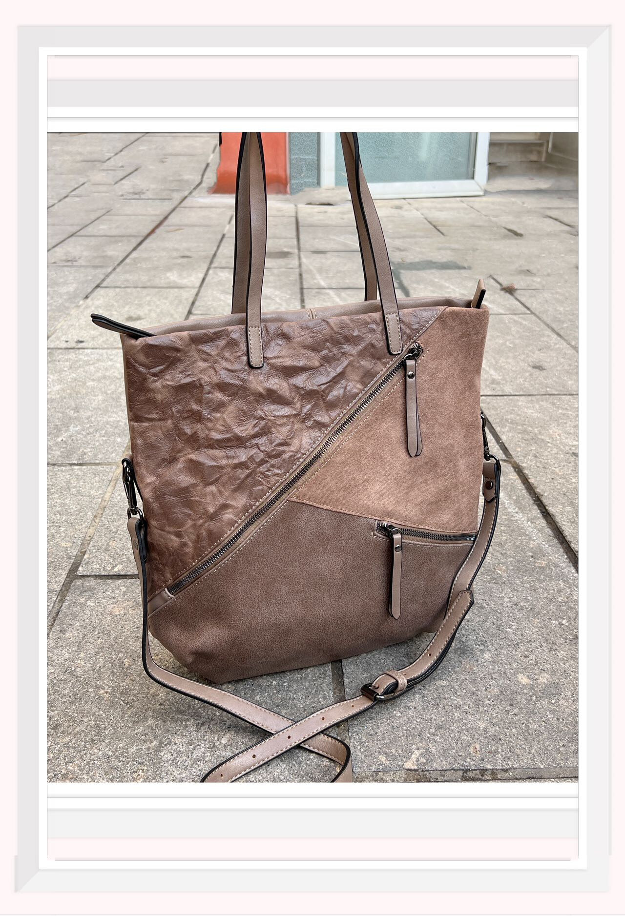 Grossiste Z & Z - Sac cabas en synthétique forme shopper