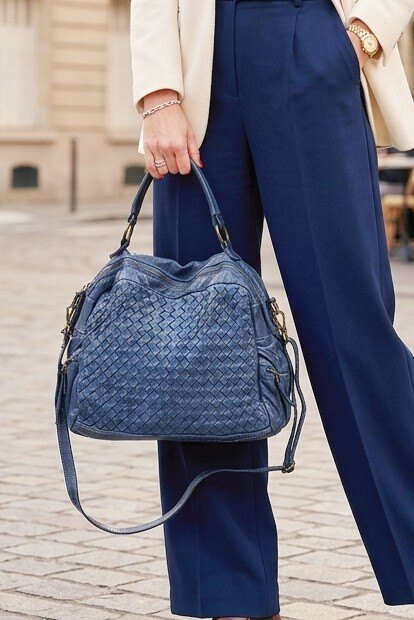 Großhändler Z & Z - Handtasche aus gewaschenem Leder