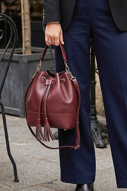 Grossiste Z & Z - Sac à main en cuir forme seau en grand format