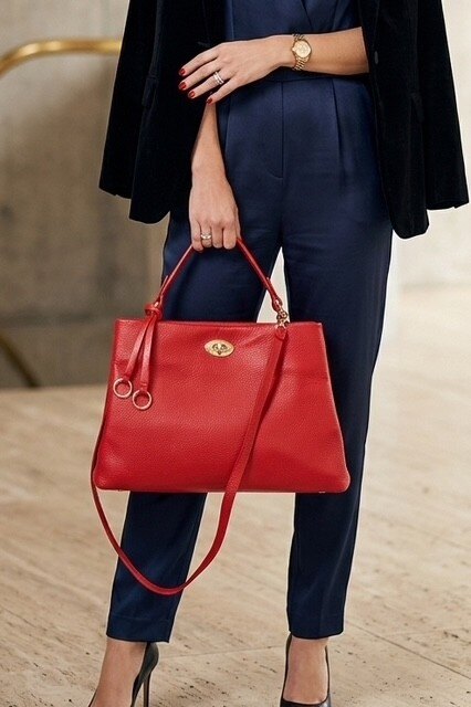 Großhändler Z & Z - Handtasche aus genarbtem Leder