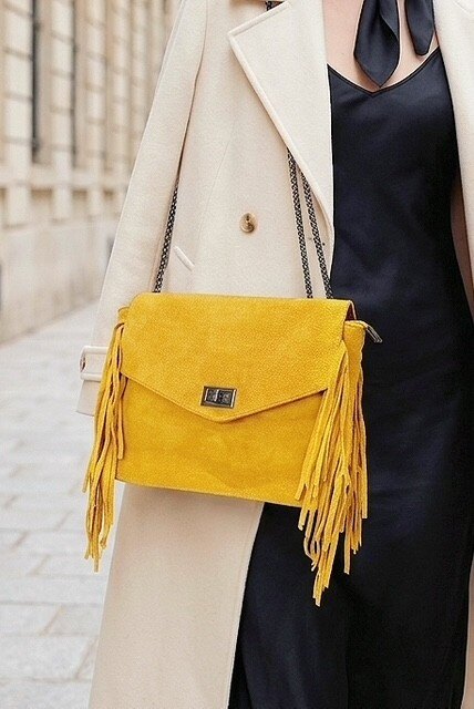 Grossista Z & Z - Borsa in camoscio con frange