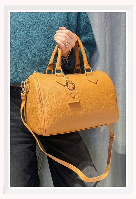 Wholesaler Z & Z - Grained leather handbag formed bowling