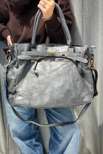 Wholesaler Z & Z - Washed leather handbag