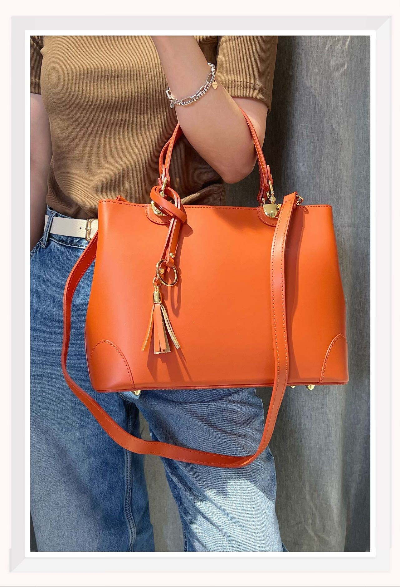 Wholesaler Z & Z - Smooth leather handbag